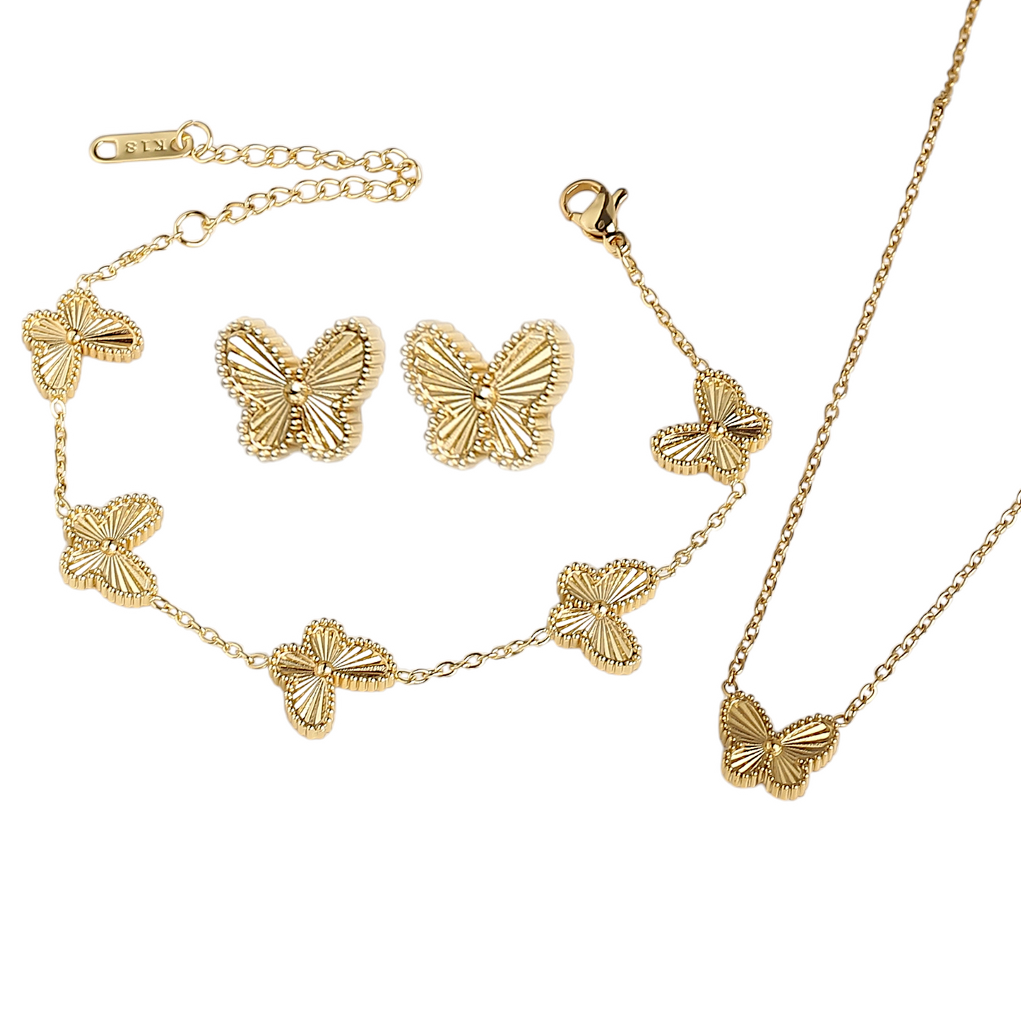 Conjunto Butterfly baño oro